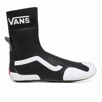 Damske Kotnikove Tenisky Vans Surf Boot Hi Čierne/Biele VA65OKGWZ